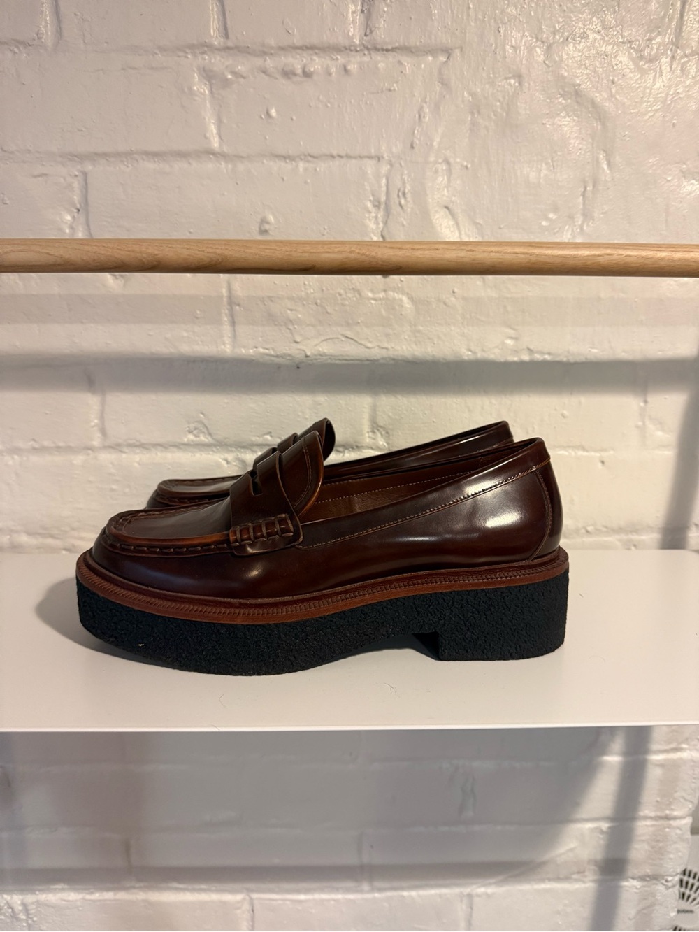 Loeffler Randall lug sole loafer. 8.5.